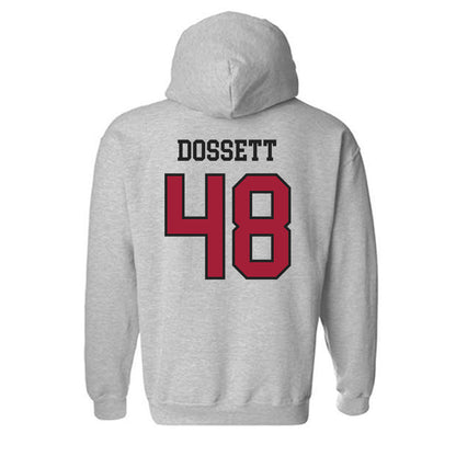 Arkansas - NCAA Baseball : Cooper Dossett - Hooded Sweatshirt Sports Shersey