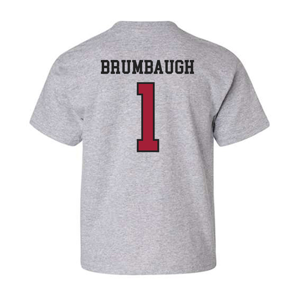 Arkansas - NCAA Baseball : Carson Brumbaugh - Sports Shersey Youth T-Shirt-1