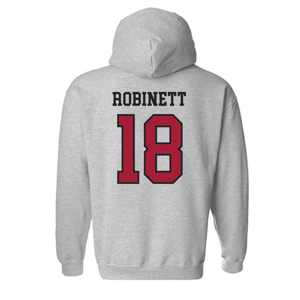 Arkansas - NCAA Baseball : Reese Robinett - Hooded Sweatshirt Sports Shersey