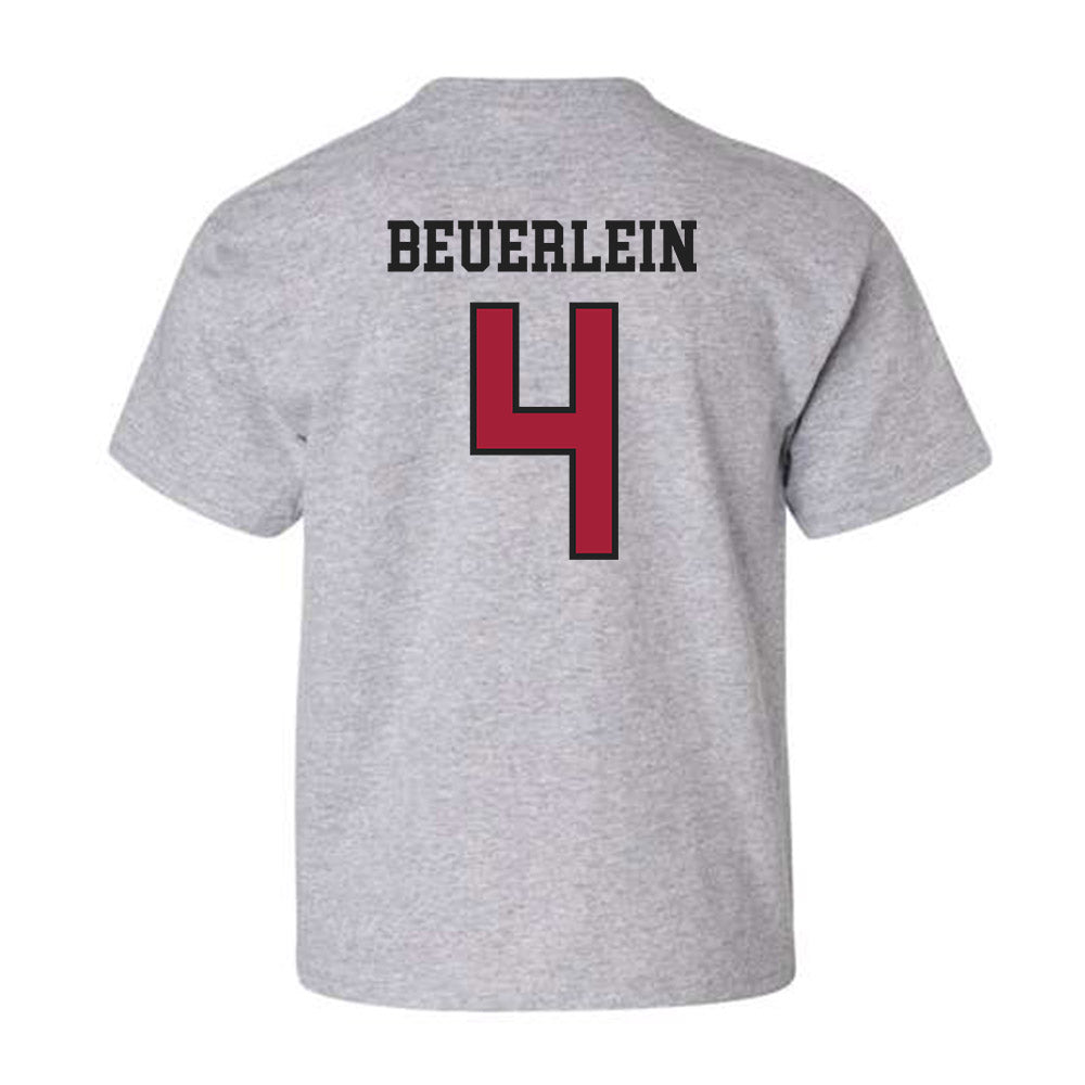 Arkansas - NCAA Softball : Reis Beuerlein - Youth T-Shirt Sports Shersey