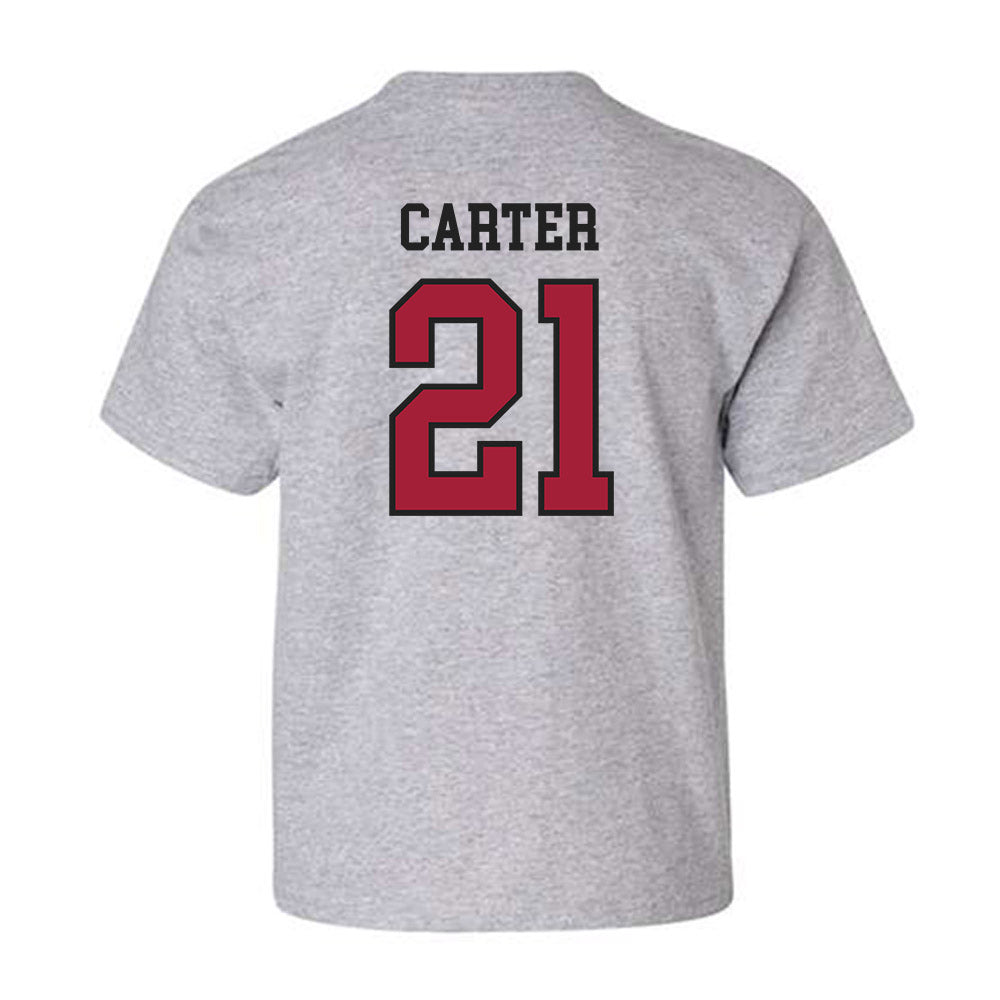 Arkansas - NCAA Softball : Ava Carter - Sports Shersey Youth T-Shirt-1