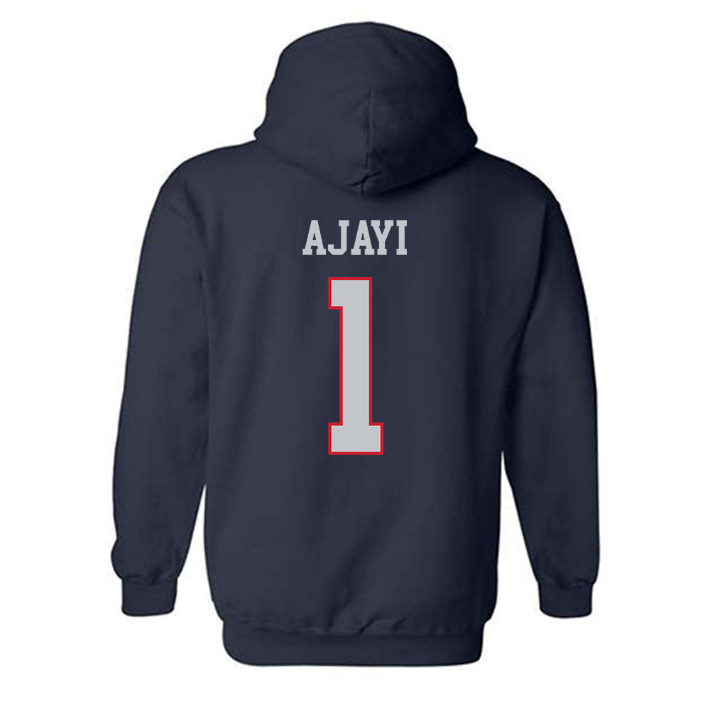 Gonzaga - NCAA Men's Basketball : Michael Ajayi - Sports Shersey Hooded Sweatshirt-1