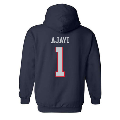 Gonzaga - NCAA Men's Basketball : Michael Ajayi - Sports Shersey Hooded Sweatshirt-1