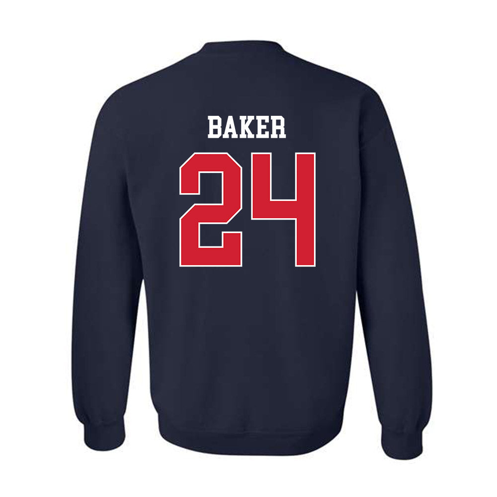 Gonzaga - NCAA Baseball : Simon Baker - Sports Shersey Crewneck Sweatshirt-1