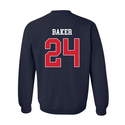 Gonzaga - NCAA Baseball : Simon Baker - Sports Shersey Crewneck Sweatshirt-1