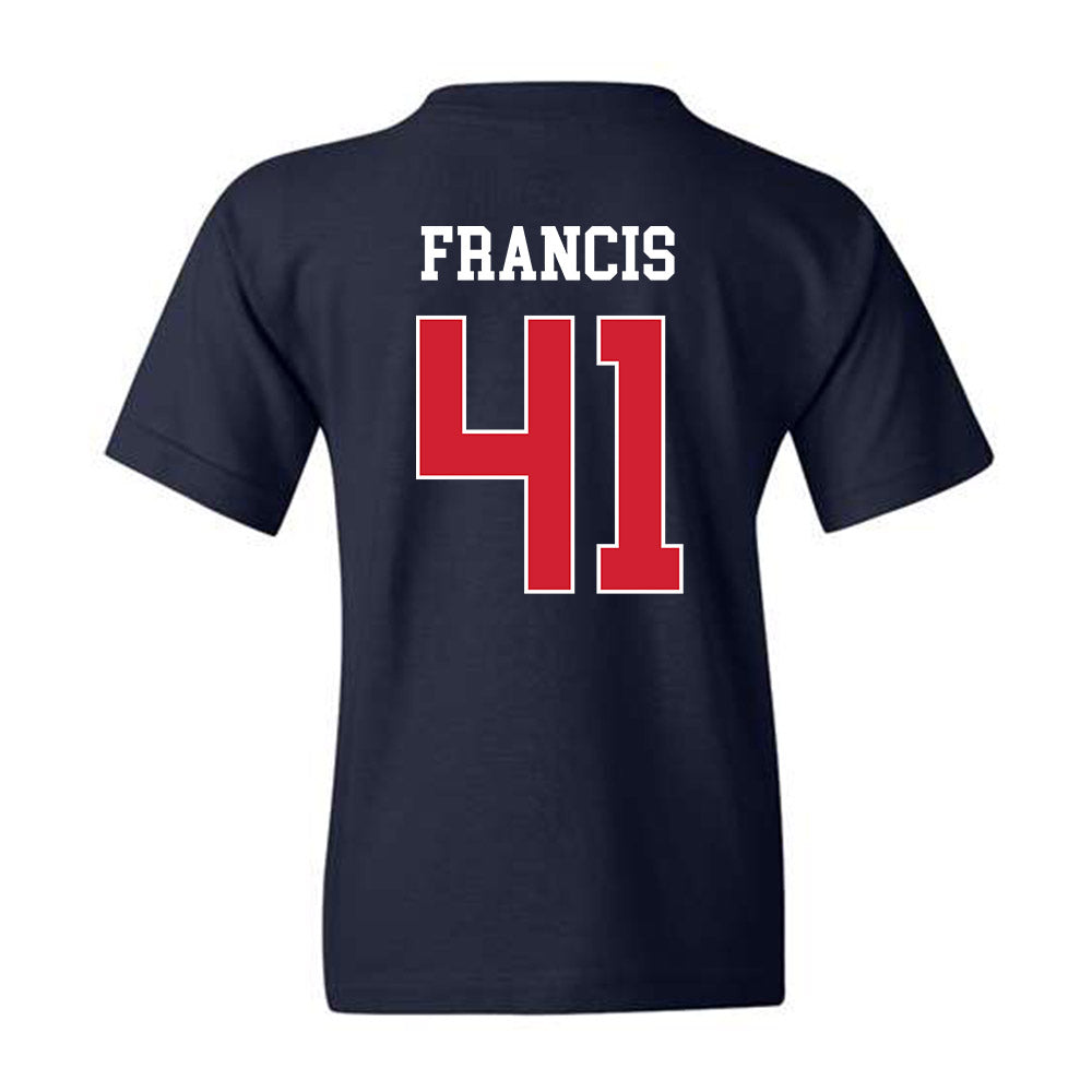 Gonzaga - NCAA Baseball : Kai Francis - Youth T-Shirt Sports Shersey