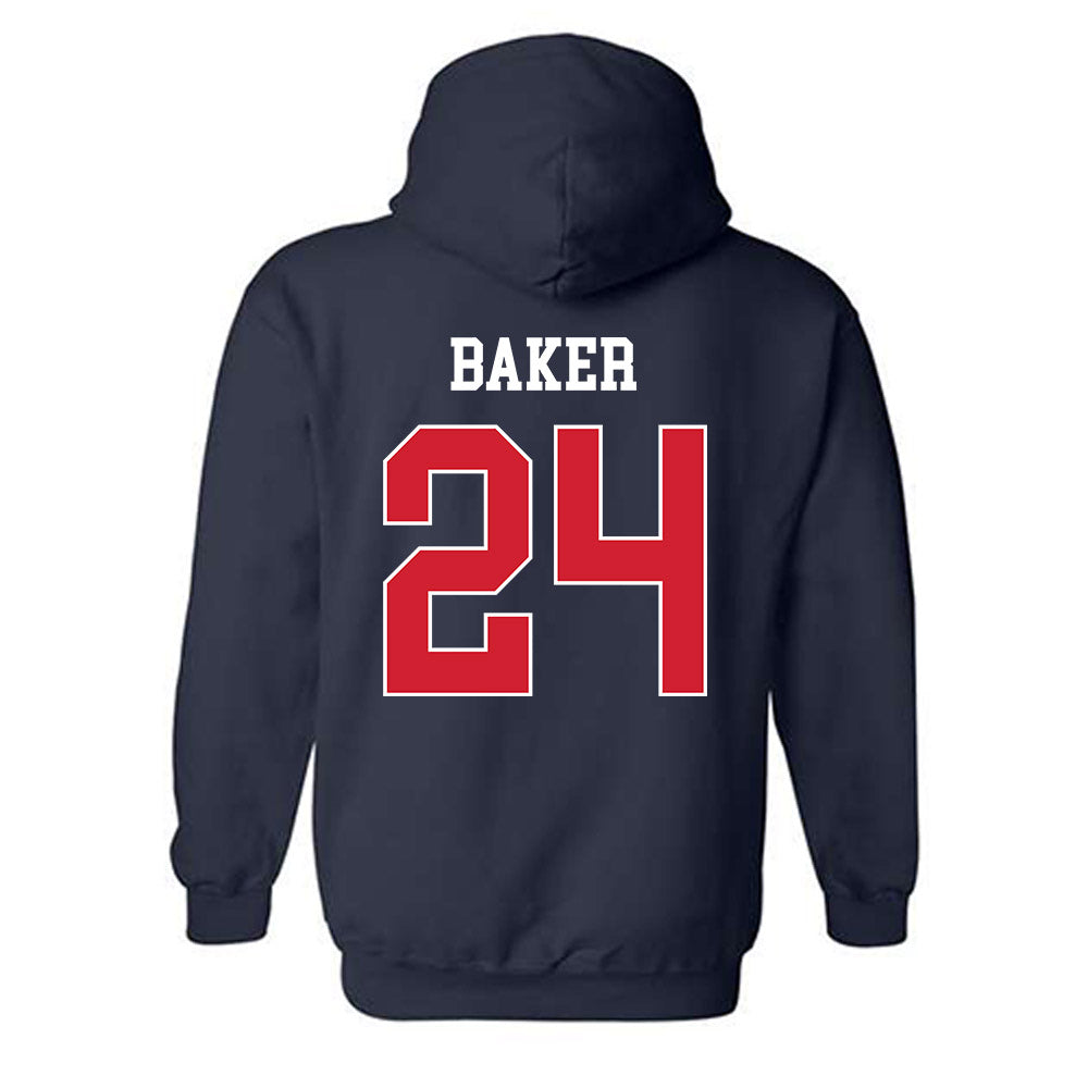 Gonzaga - NCAA Baseball : Simon Baker - Sports Shersey Hooded Sweatshirt-1