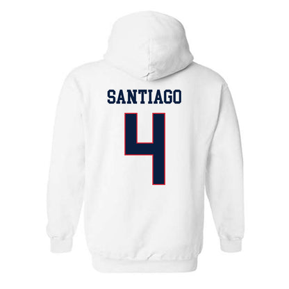 Gonzaga - NCAA Baseball : Kainoa Santiago - Sports Shersey Hooded Sweatshirt-1