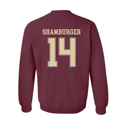 Boston College - NCAA Men's Ice Hockey : Gentry Shamburger - Sports Shersey Crewneck Sweatshirt-1