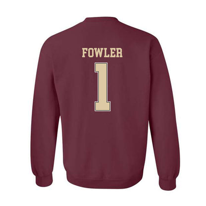 Boston College - NCAA Men's Ice Hockey : Jacob Fowler - Sports Shersey Crewneck Sweatshirt