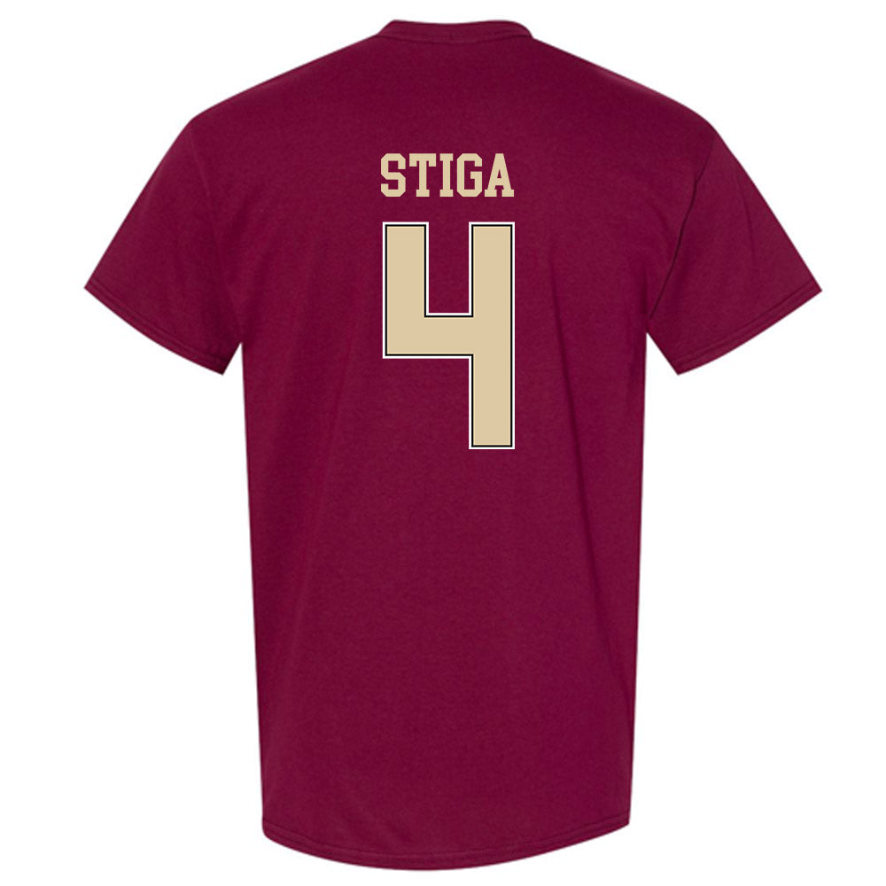 Boston College - NCAA Men's Ice Hockey : Teddy Stiga - Sports Shersey T-Shirt