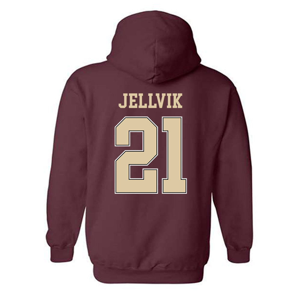 Boston College - NCAA Men's Ice Hockey : Oskar Jellvik - Sports Shersey Hooded Sweatshirt