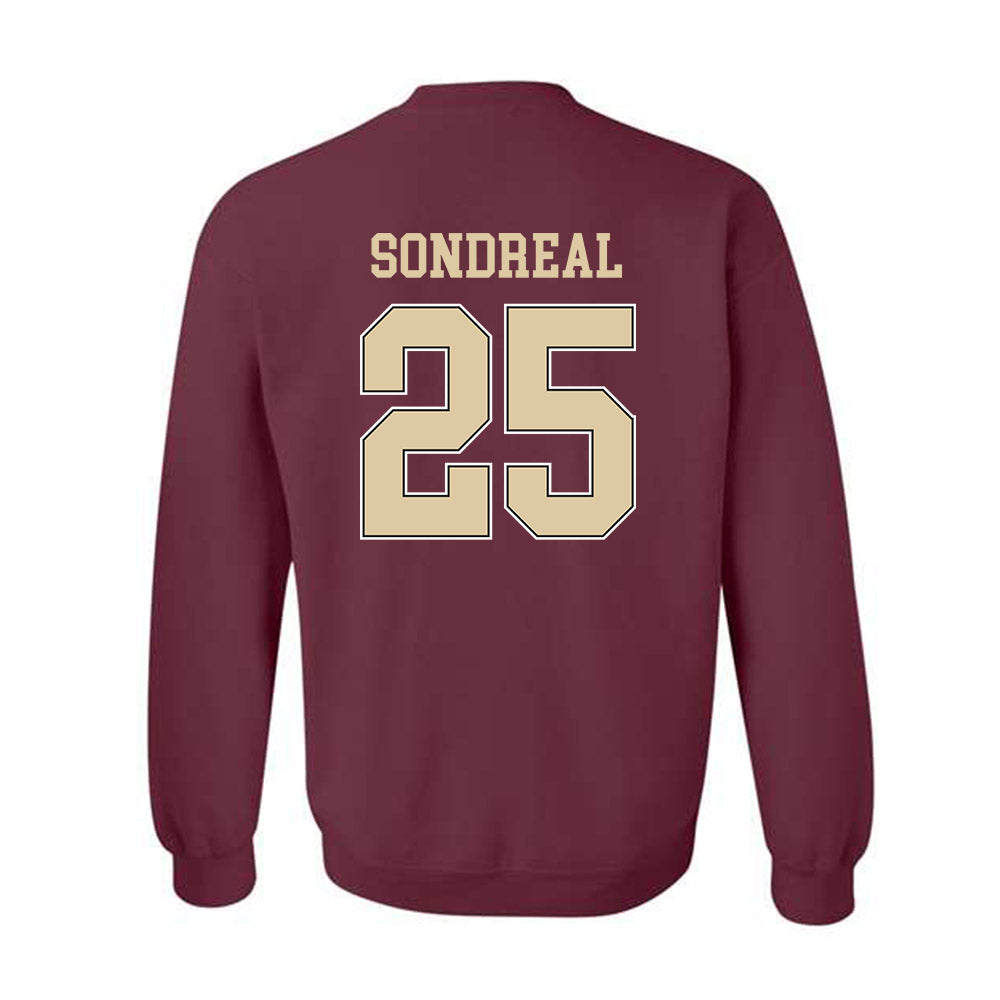 Boston College - NCAA Men's Ice Hockey : Jake Sondreal - Sports Shersey Crewneck Sweatshirt-1