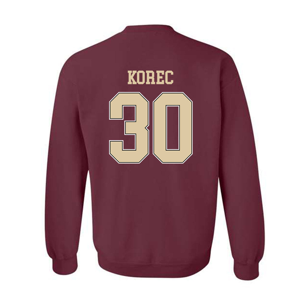 Boston College - NCAA Men's Ice Hockey : Jan Korec - Sports Shersey Crewneck Sweatshirt-1