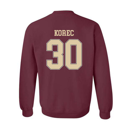 Boston College - NCAA Men's Ice Hockey : Jan Korec - Sports Shersey Crewneck Sweatshirt-1
