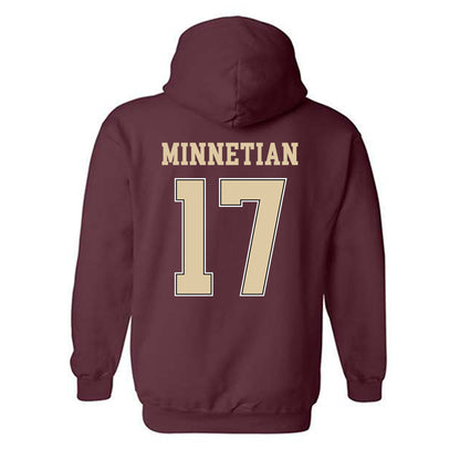 Boston College - NCAA Men's Ice Hockey : Aram Minnetian - Sports Shersey Hooded Sweatshirt