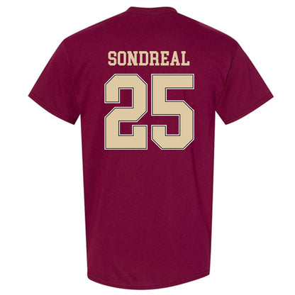 Boston College - NCAA Men's Ice Hockey : Jake Sondreal - Sports Shersey T-Shirt-1