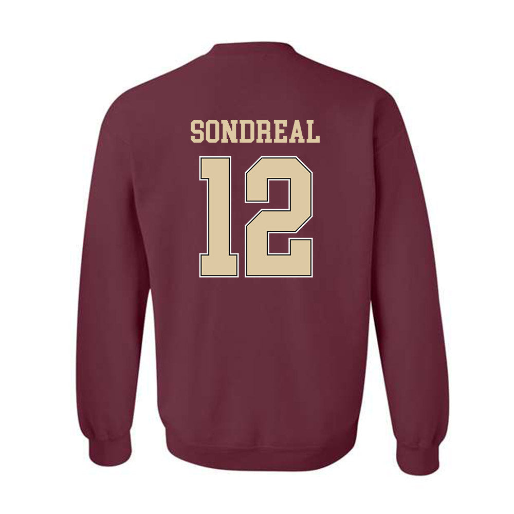 Boston College - NCAA Men's Ice Hockey : Jake Sondreal - Sports Shersey Crewneck Sweatshirt-1