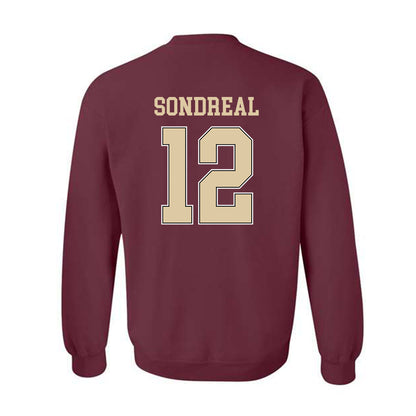 Boston College - NCAA Men's Ice Hockey : Jake Sondreal - Sports Shersey Crewneck Sweatshirt-1