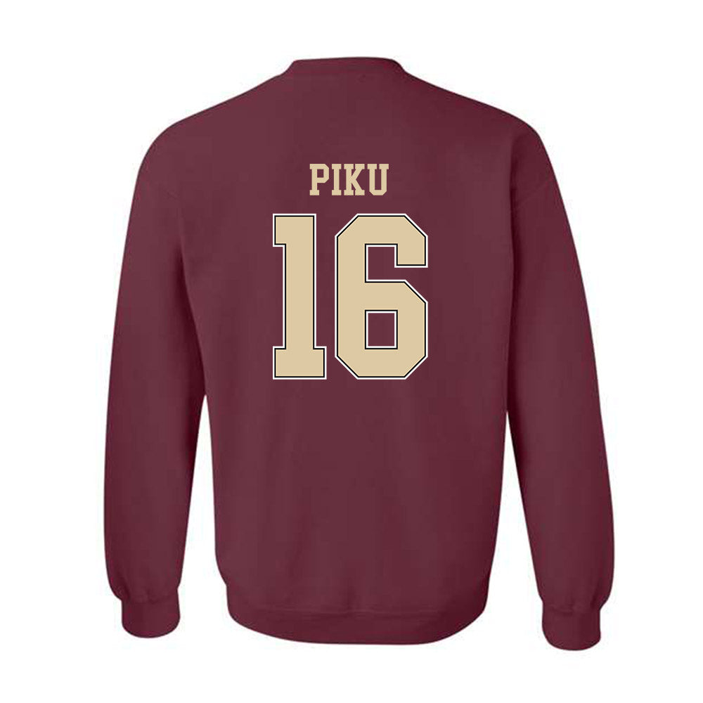 Boston College - NCAA Women's Ice Hockey : Tricia Piku - Sports Shersey Crewneck Sweatshirt-0