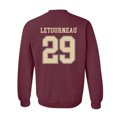Boston College - NCAA Men's Ice Hockey : Dean Letourneau - Sports Shersey Crewneck Sweatshirt-1