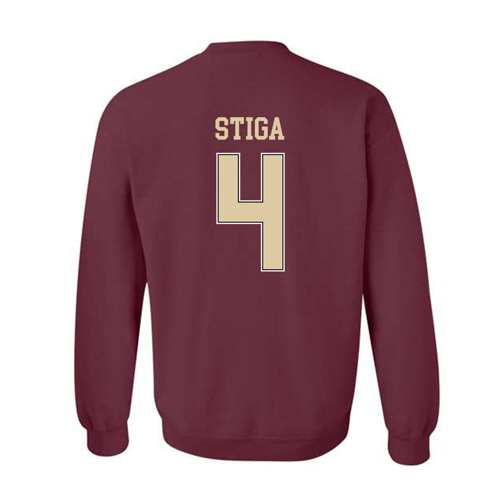 Boston College - NCAA Men's Ice Hockey : Teddy Stiga - Sports Shersey Crewneck Sweatshirt