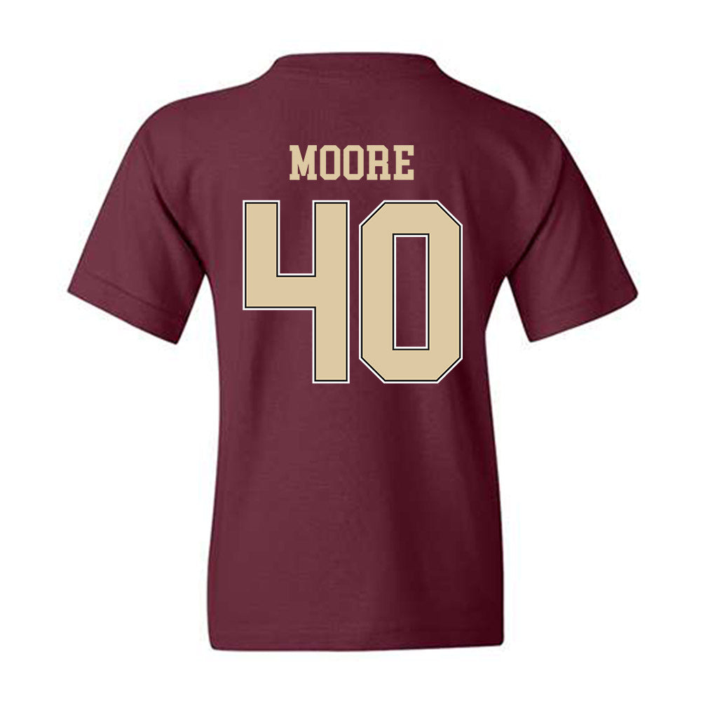 Boston College - NCAA Men's Ice Hockey : William Moore - Sports Shersey Youth T-Shirt-1