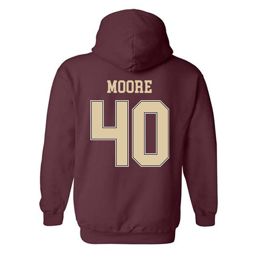 Boston College - NCAA Men's Ice Hockey : William Moore - Sports Shersey Hooded Sweatshirt-1