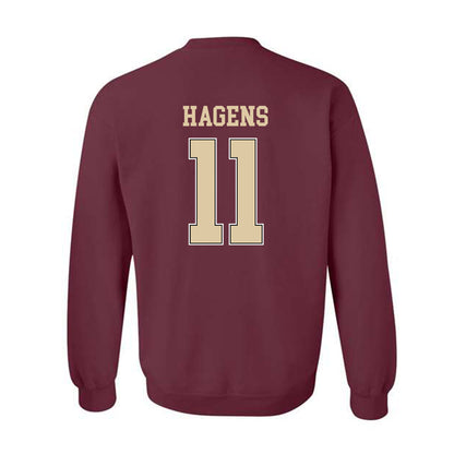 Boston College - NCAA Men's Ice Hockey : Michael Hagens - Sports Shersey Crewneck Sweatshirt-1