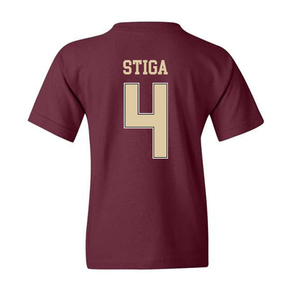 Boston College - NCAA Men's Ice Hockey : Teddy Stiga - Sports Shersey Youth T-Shirt