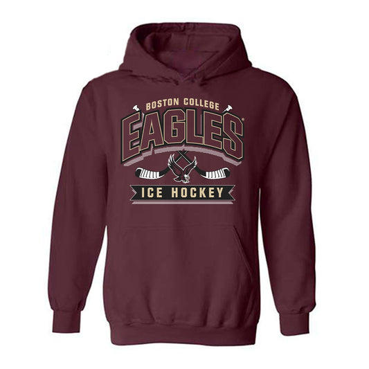 Boston College - NCAA Women's Ice Hockey : Olivia O'Brien - Sports Shersey Hooded Sweatshirt-0