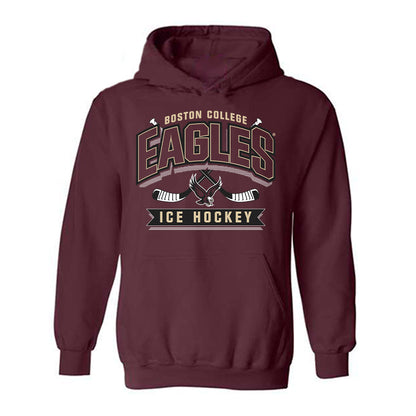Boston College - NCAA Men's Ice Hockey : Landan Resendes - Sports Shersey Hooded Sweatshirt-0