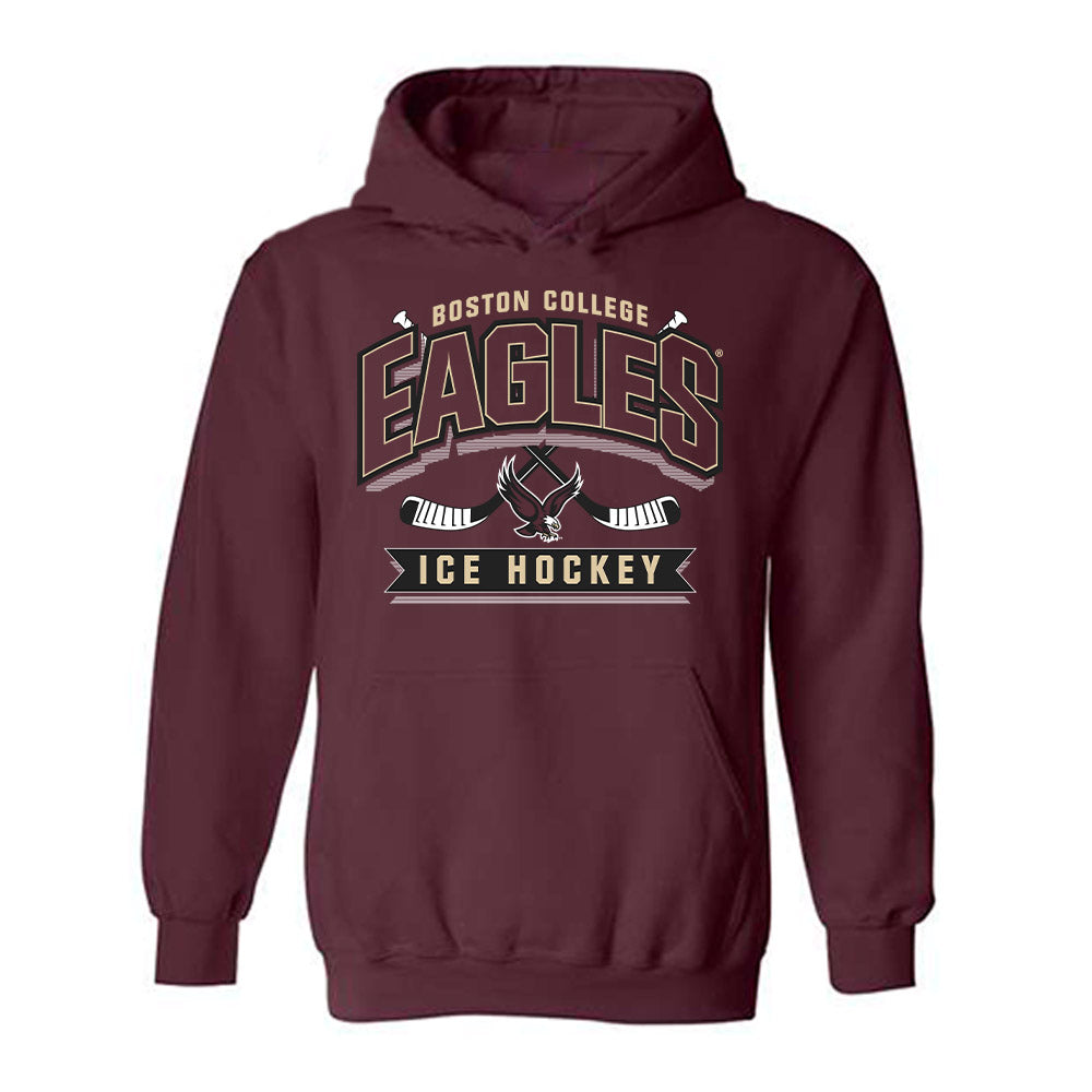 Boston College - NCAA Women's Ice Hockey : Tricia Piku - Sports Shersey Hooded Sweatshirt-0