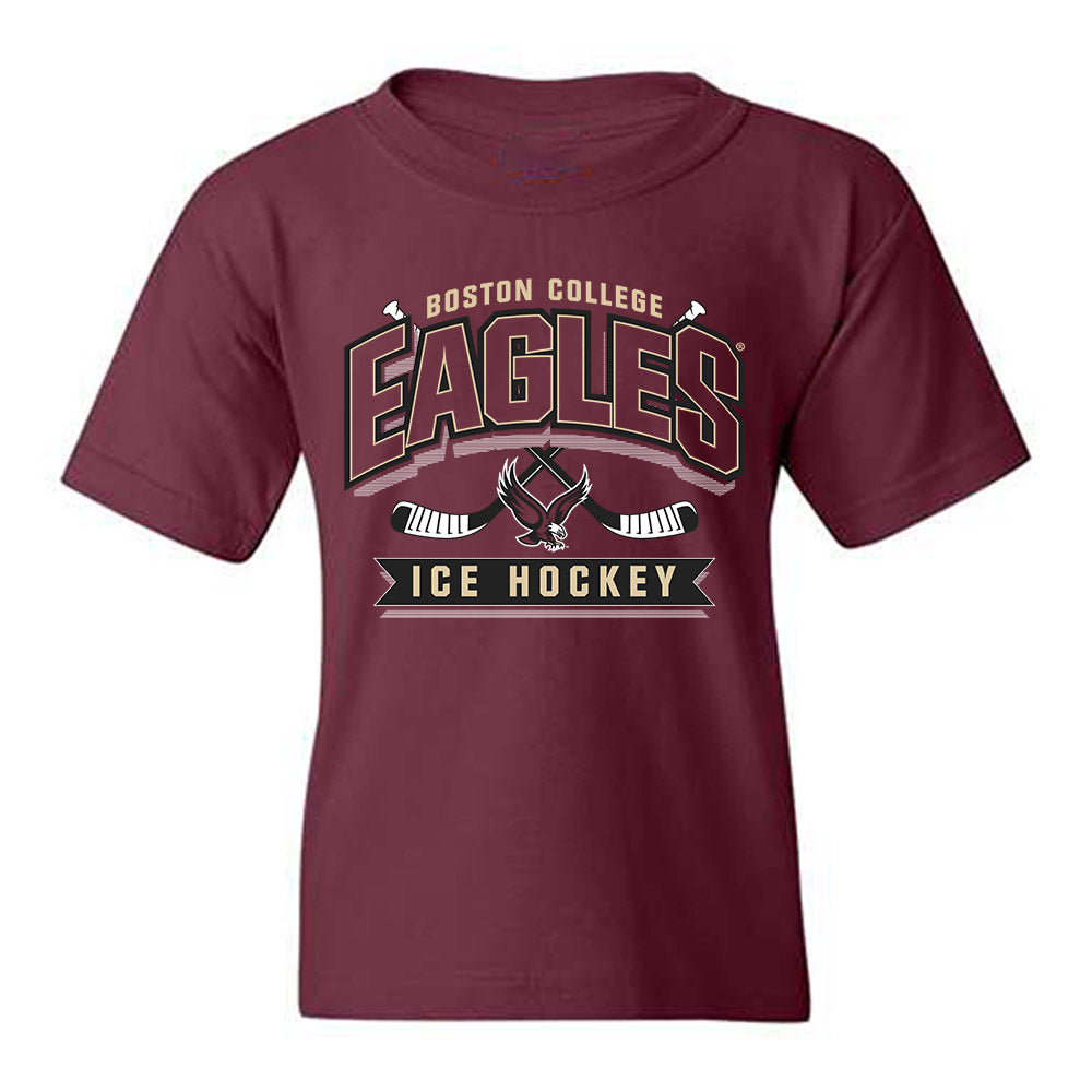 Boston College - NCAA Men's Ice Hockey : Will Skahan - Sports Shersey Youth T-Shirt-0