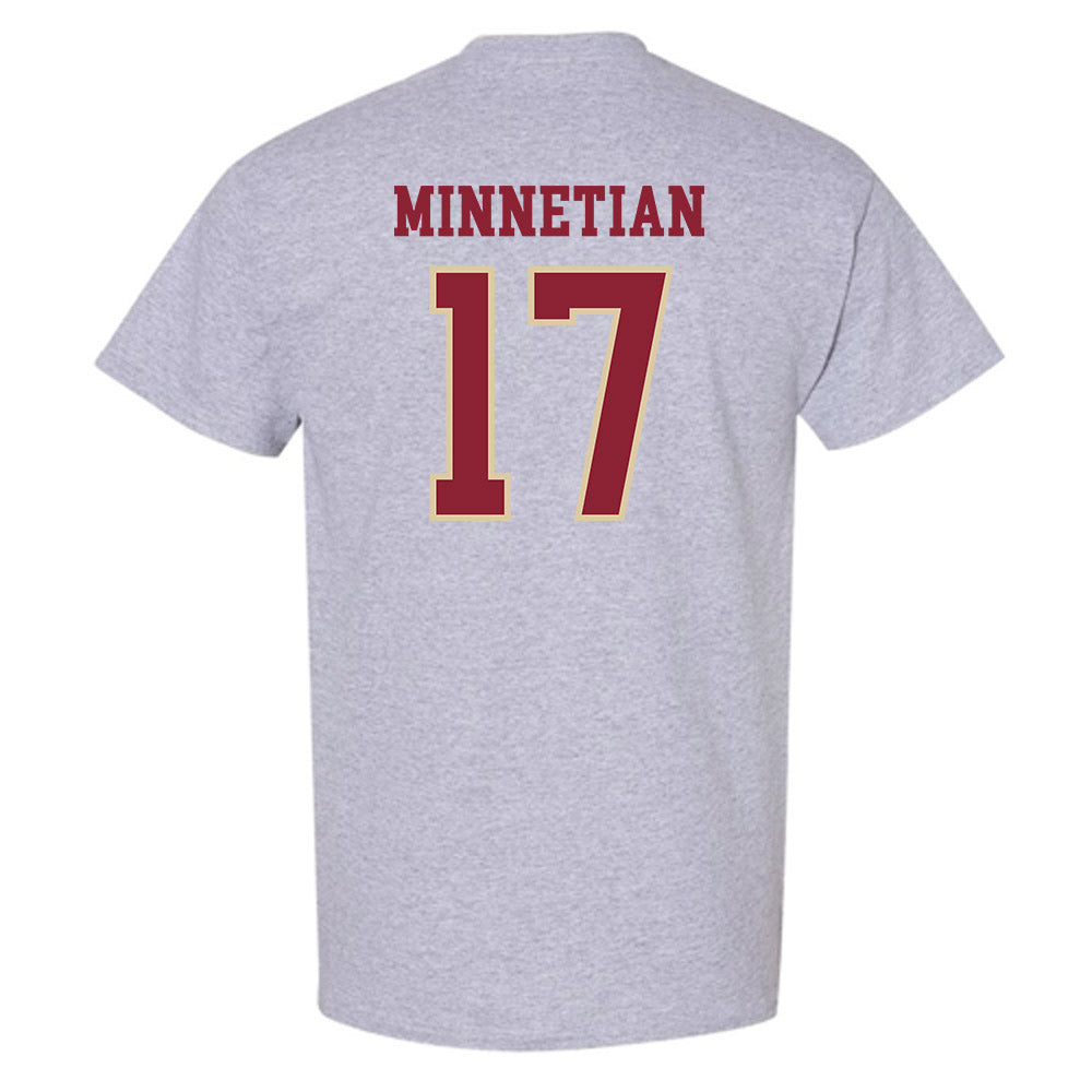 Boston College - NCAA Men's Ice Hockey : Aram Minnetian - Sports Shersey T-Shirt