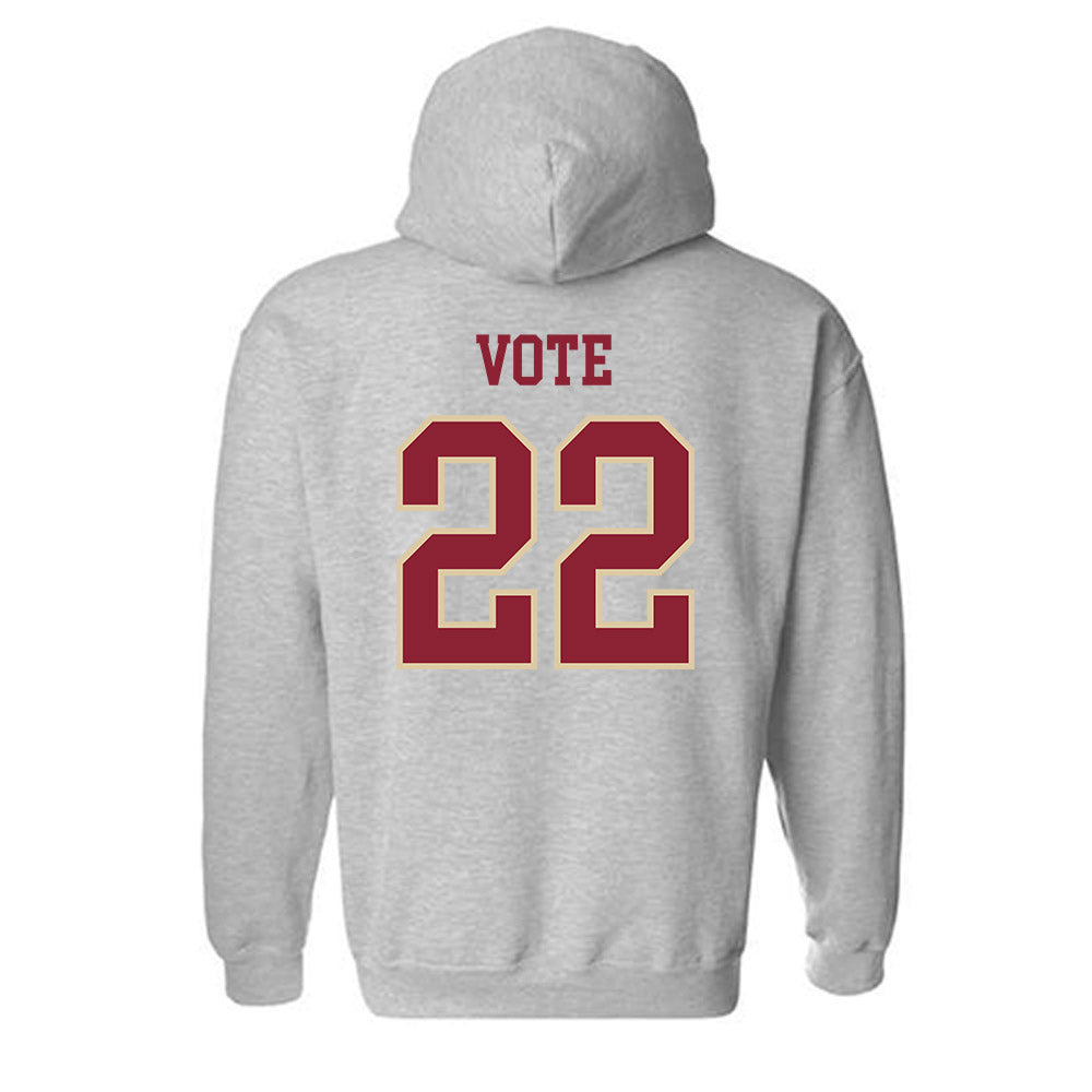 Boston College - NCAA Men's Ice Hockey : Will Vote - Sports Shersey Hooded Sweatshirt