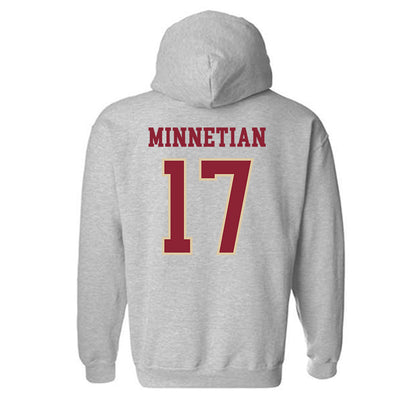 Boston College - NCAA Men's Ice Hockey : Aram Minnetian - Sports Shersey Hooded Sweatshirt