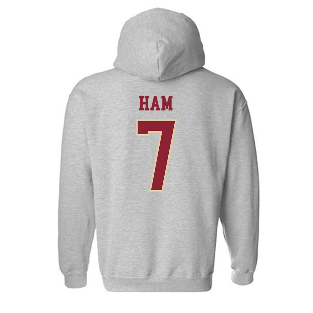 Boston College - NCAA Women's Ice Hockey : Kate Ham - Sports Shersey Hooded Sweatshirt