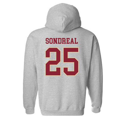 Boston College - NCAA Men's Ice Hockey : Jake Sondreal - Sports Shersey Hooded Sweatshirt-1