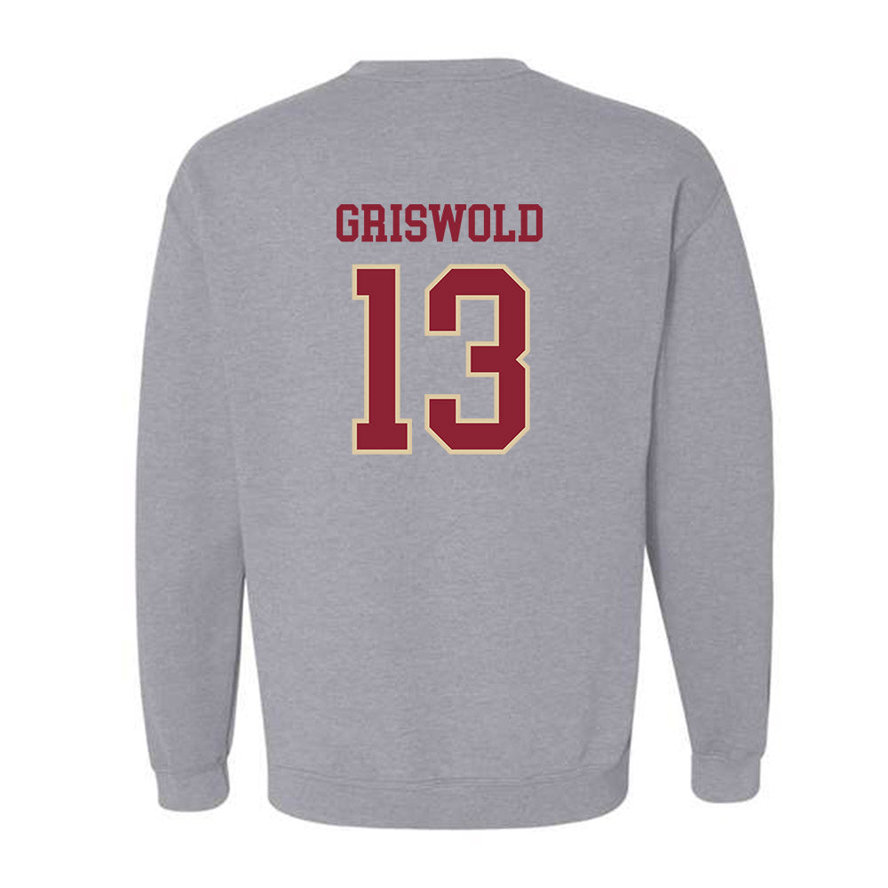 Boston College - NCAA Women's Ice Hockey : Jaime Griswold - Sports Shersey Crewneck Sweatshirt-1