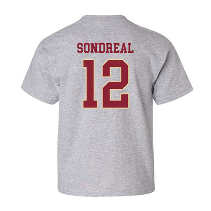 Boston College - NCAA Men's Ice Hockey : Jake Sondreal - Sports Shersey Youth T-Shirt-1