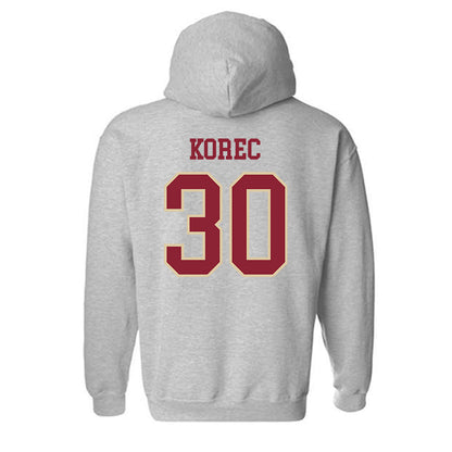 Boston College - NCAA Men's Ice Hockey : J�n Korec - Sports Shersey Hooded Sweatshirt