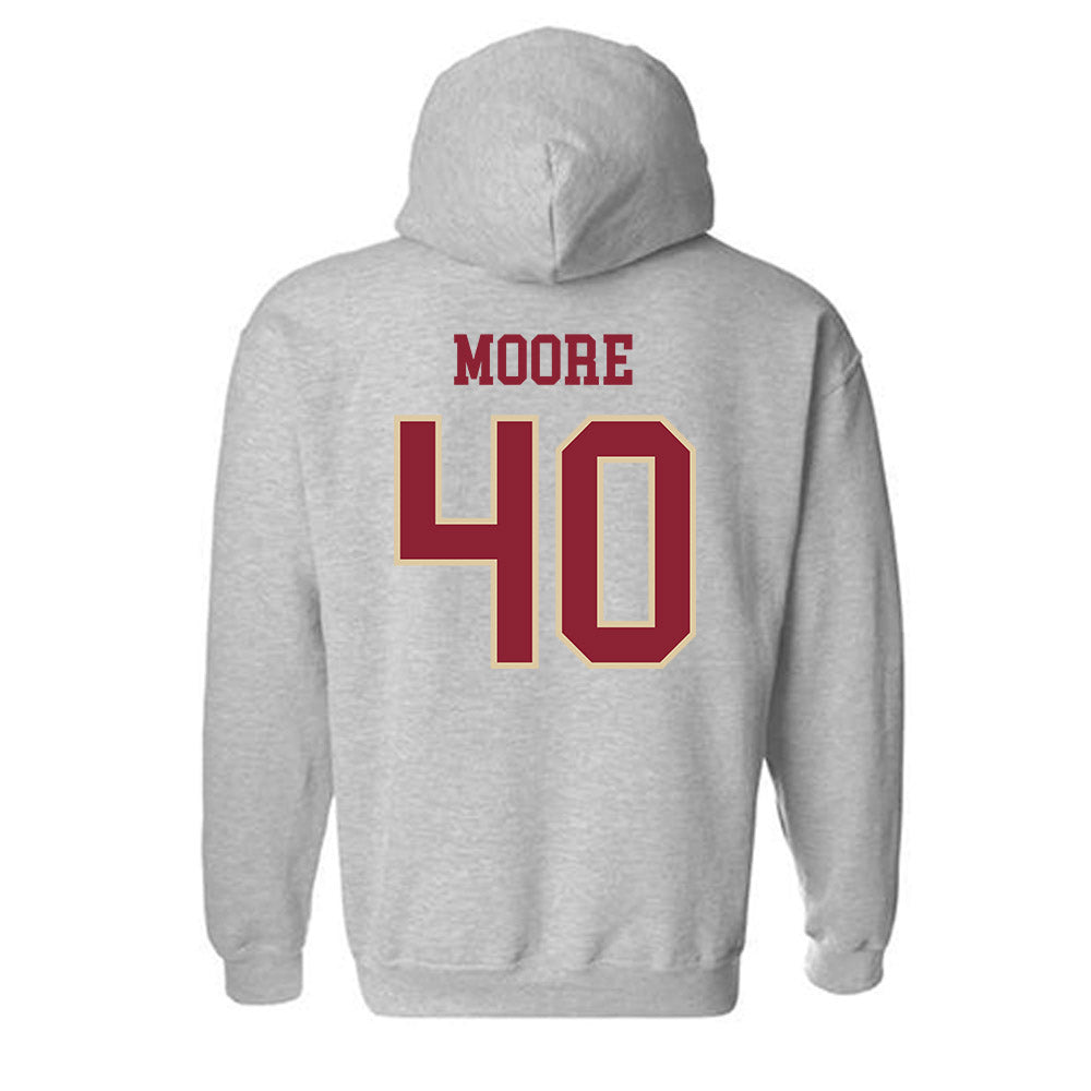 Boston College - NCAA Men's Ice Hockey : William Moore - Sports Shersey Hooded Sweatshirt-1
