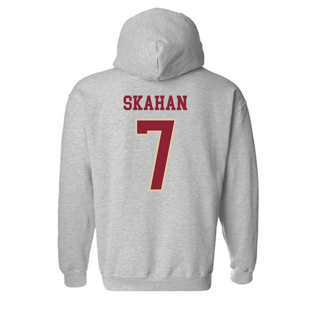 Boston College - NCAA Men's Ice Hockey : Will Skahan - Sports Shersey Hooded Sweatshirt-1