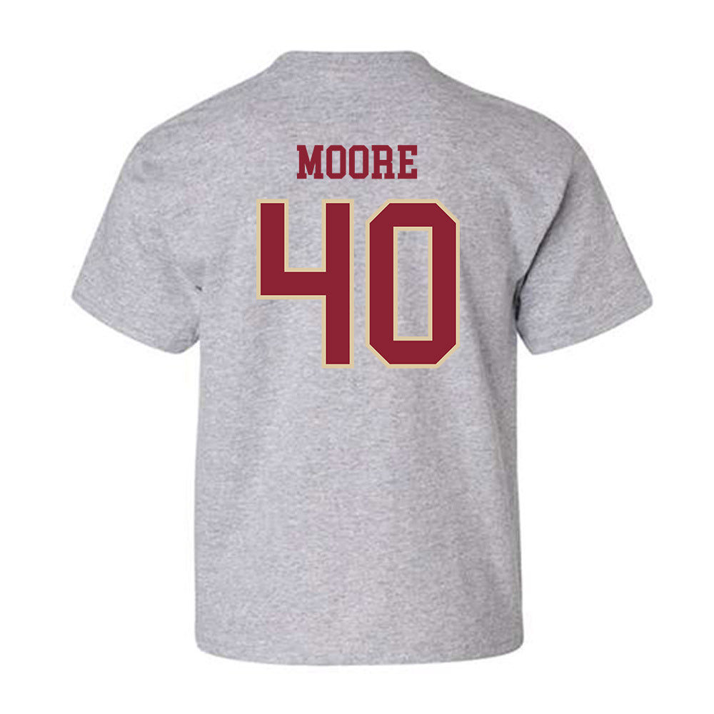 Boston College - NCAA Men's Ice Hockey : William Moore - Sports Shersey Youth T-Shirt-1