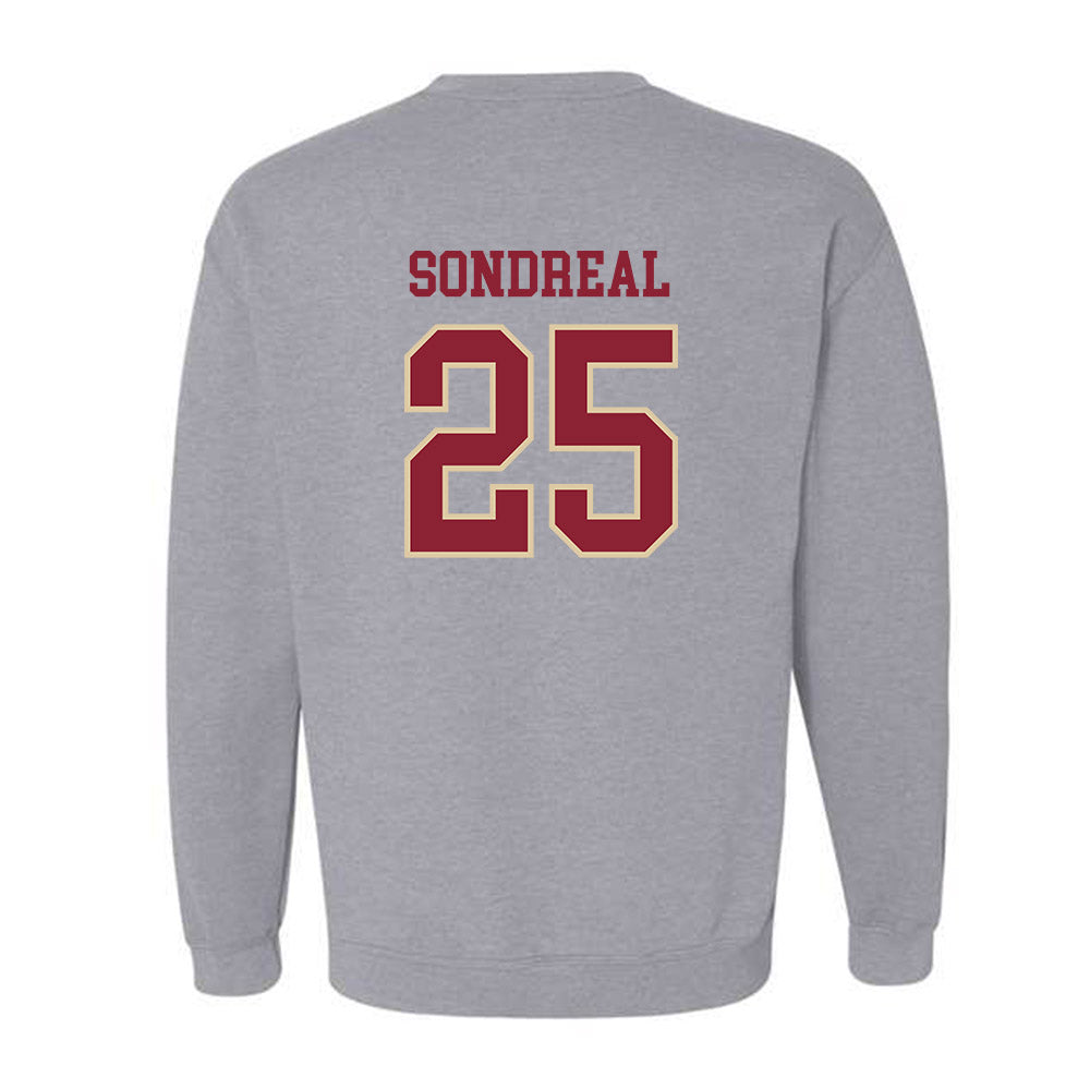 Boston College - NCAA Men's Ice Hockey : Jake Sondreal - Sports Shersey Crewneck Sweatshirt-1