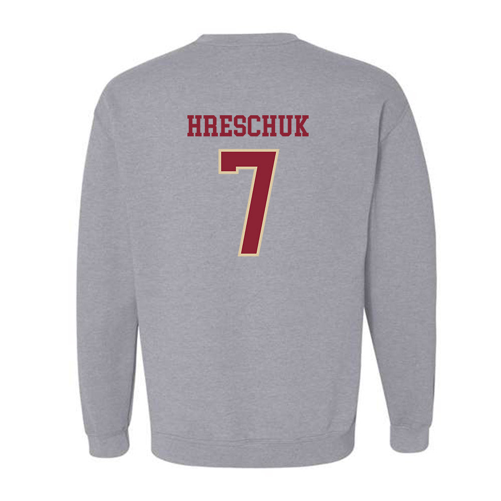 Boston College - NCAA Men's Ice Hockey : Aidan Hreschuk - Sports Shersey Crewneck Sweatshirt