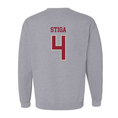 Boston College - NCAA Men's Ice Hockey : Teddy Stiga - Sports Shersey Crewneck Sweatshirt