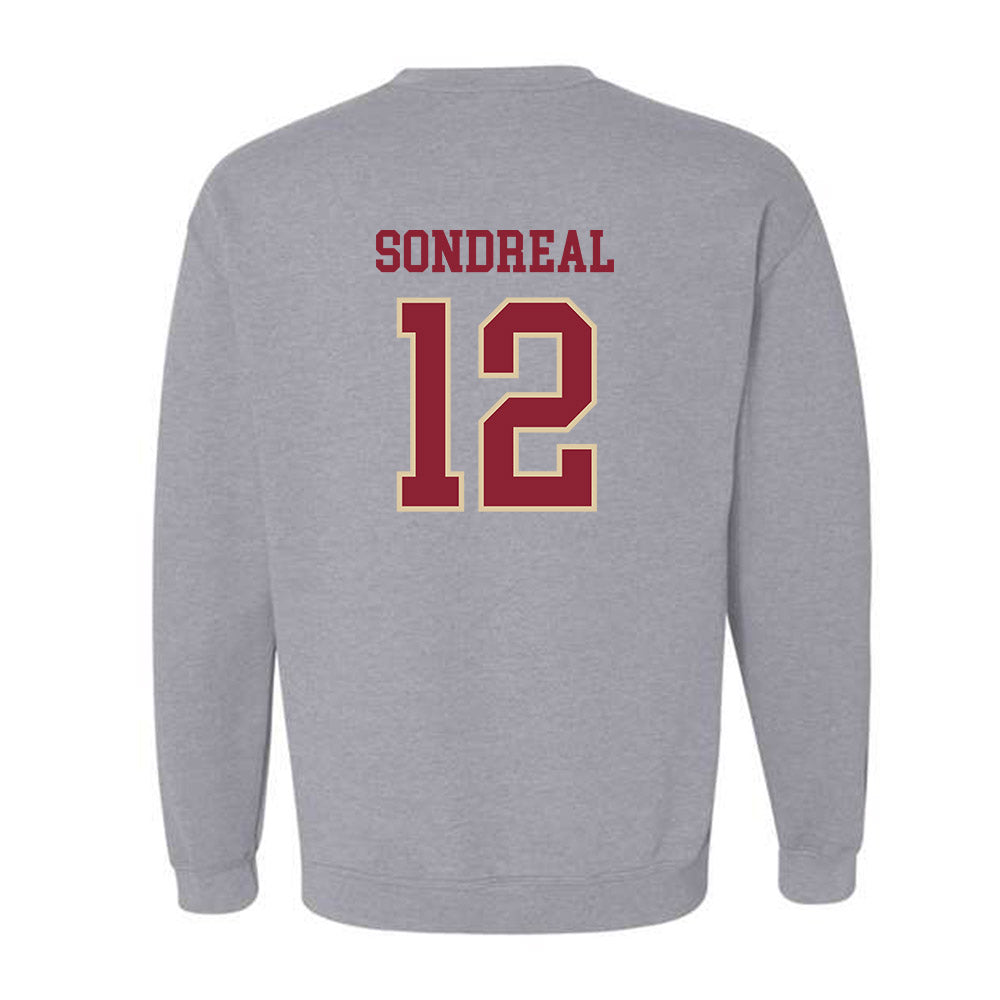 Boston College - NCAA Men's Ice Hockey : Jake Sondreal - Sports Shersey Crewneck Sweatshirt-1