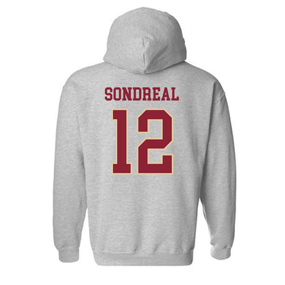 Boston College - NCAA Men's Ice Hockey : Jake Sondreal - Sports Shersey Hooded Sweatshirt-1